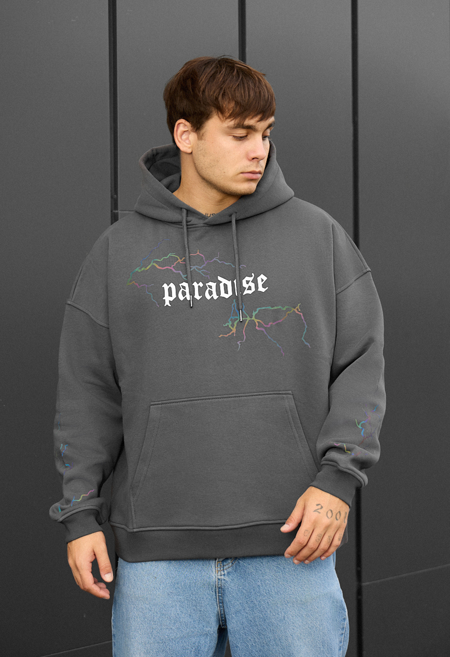 Bluza Staff paradise reflective oversize fleece