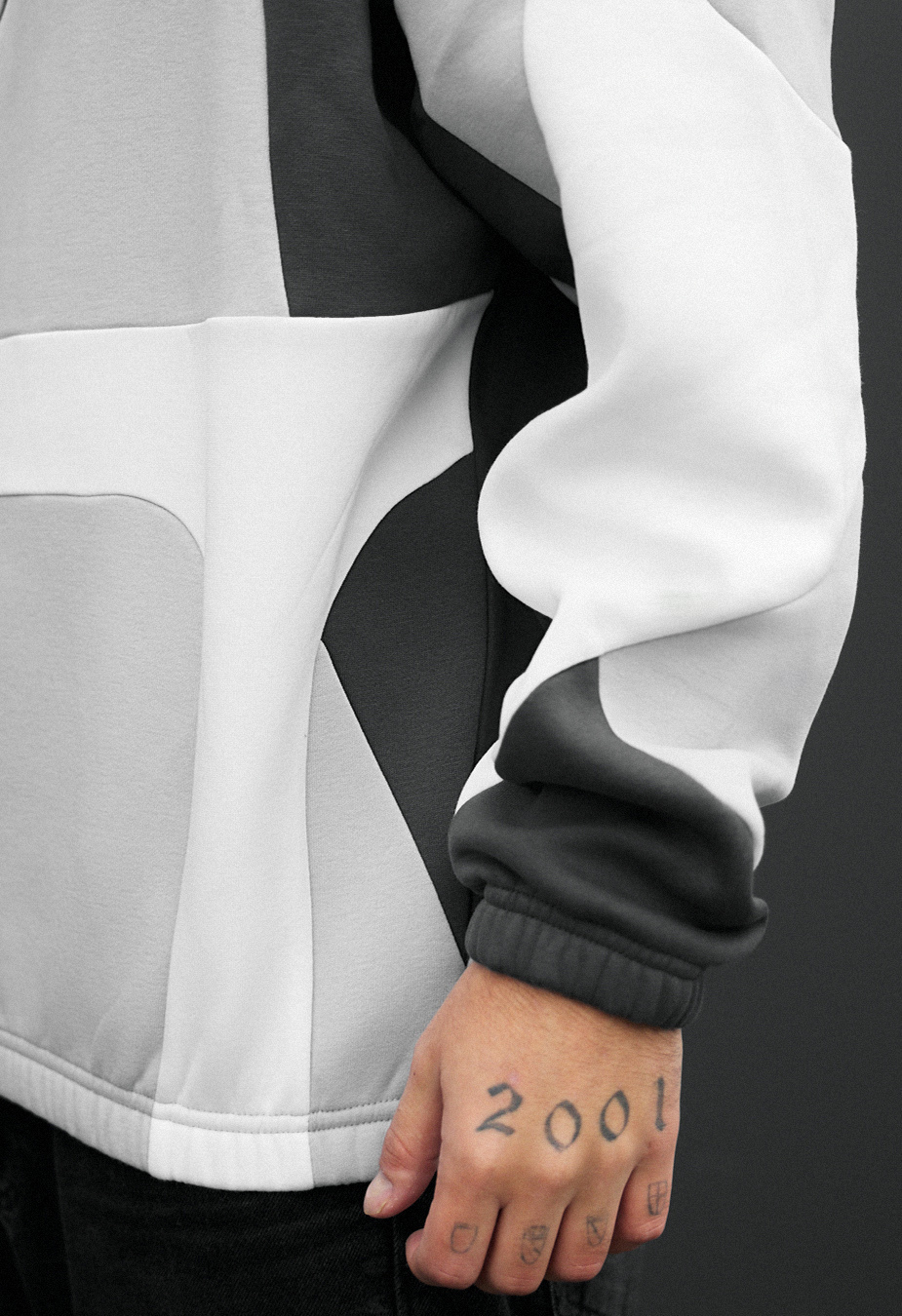 Bluza Staff mix zip 2 oversize fleece