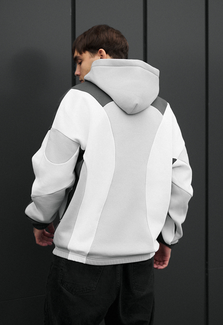 Bluza Staff mix zip 2 oversize fleece