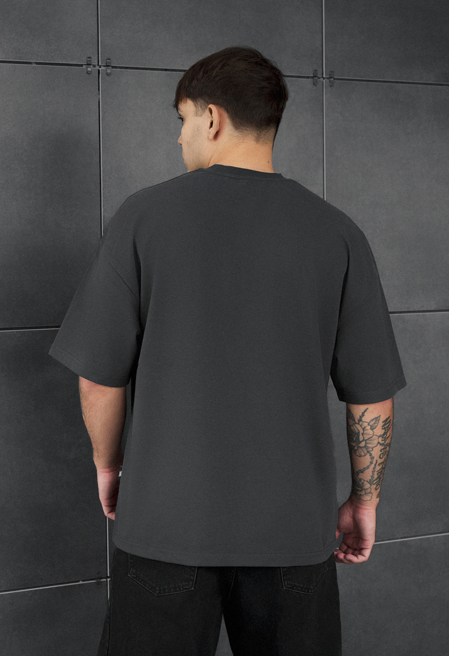 Koszulka Staff dark gray oversize