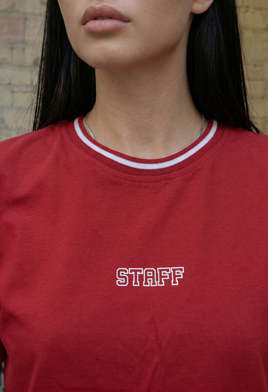 Koszulka Staff up logo red