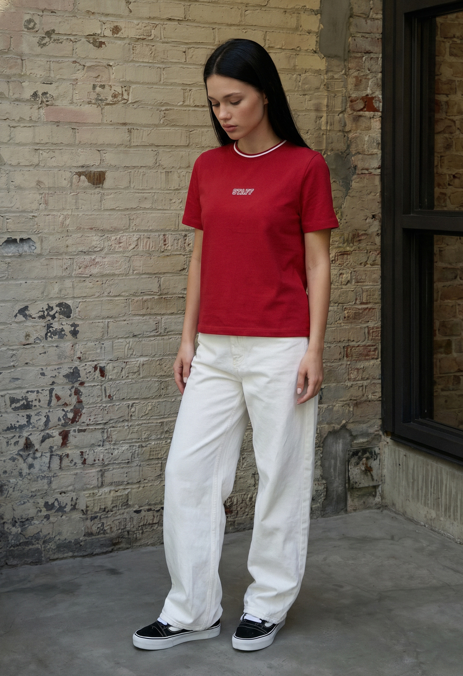 Koszulka Staff up logo red