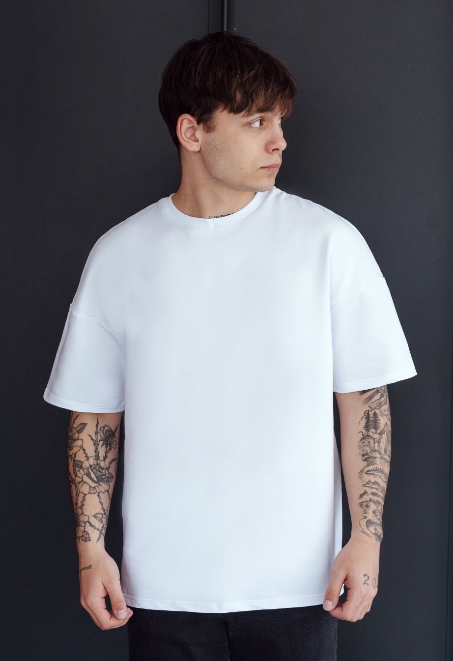 Koszulka Staff white basic oversize