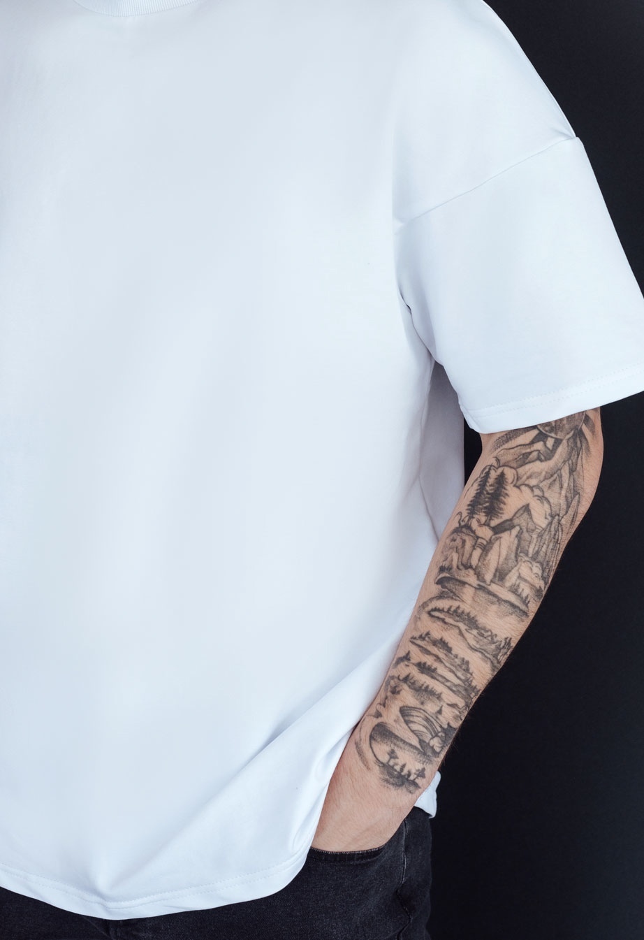Koszulka Staff white basic oversize