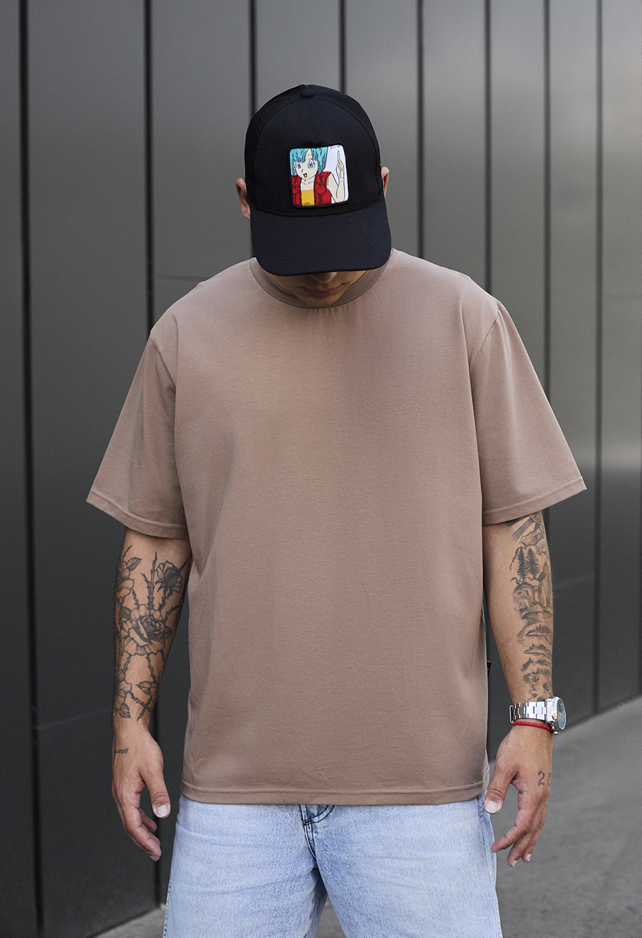 Koszulka Staff light brown oversize