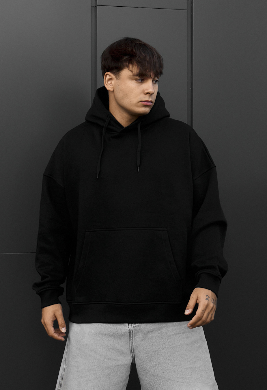 Bluza Худі Staff black oversize fleece