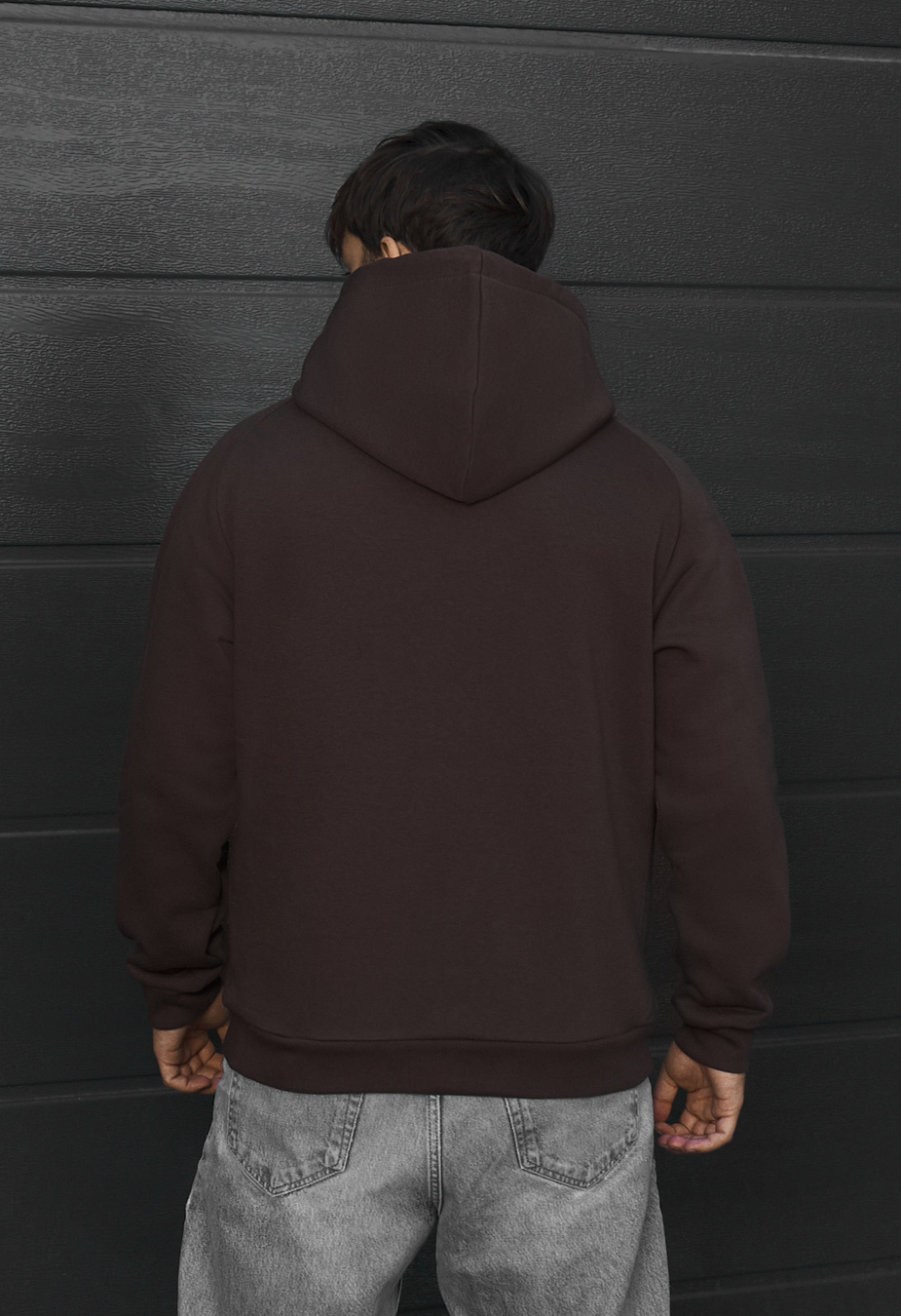 Bluza Staff dark brown fleece