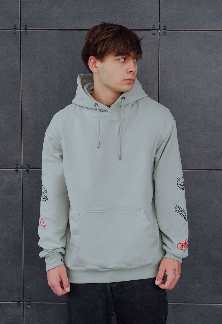 Bluza z kapturem Staff order oversize