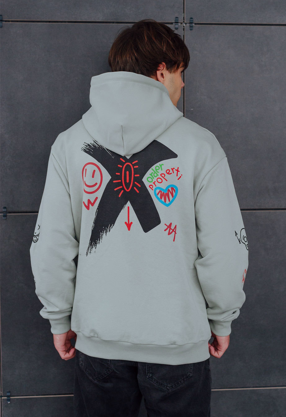 Bluza z kapturem Staff order oversize