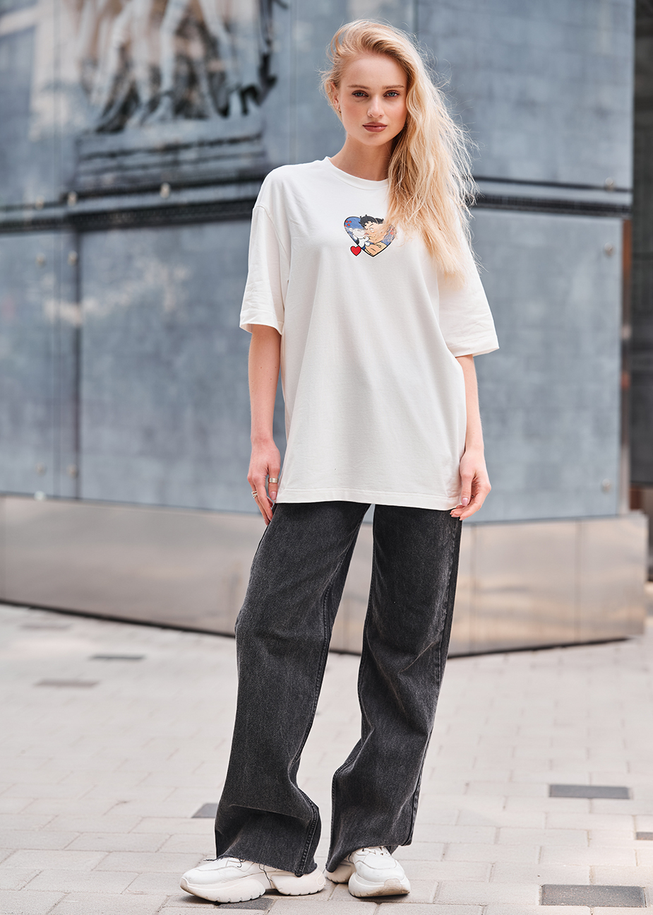Koszulka Staff heart oversize