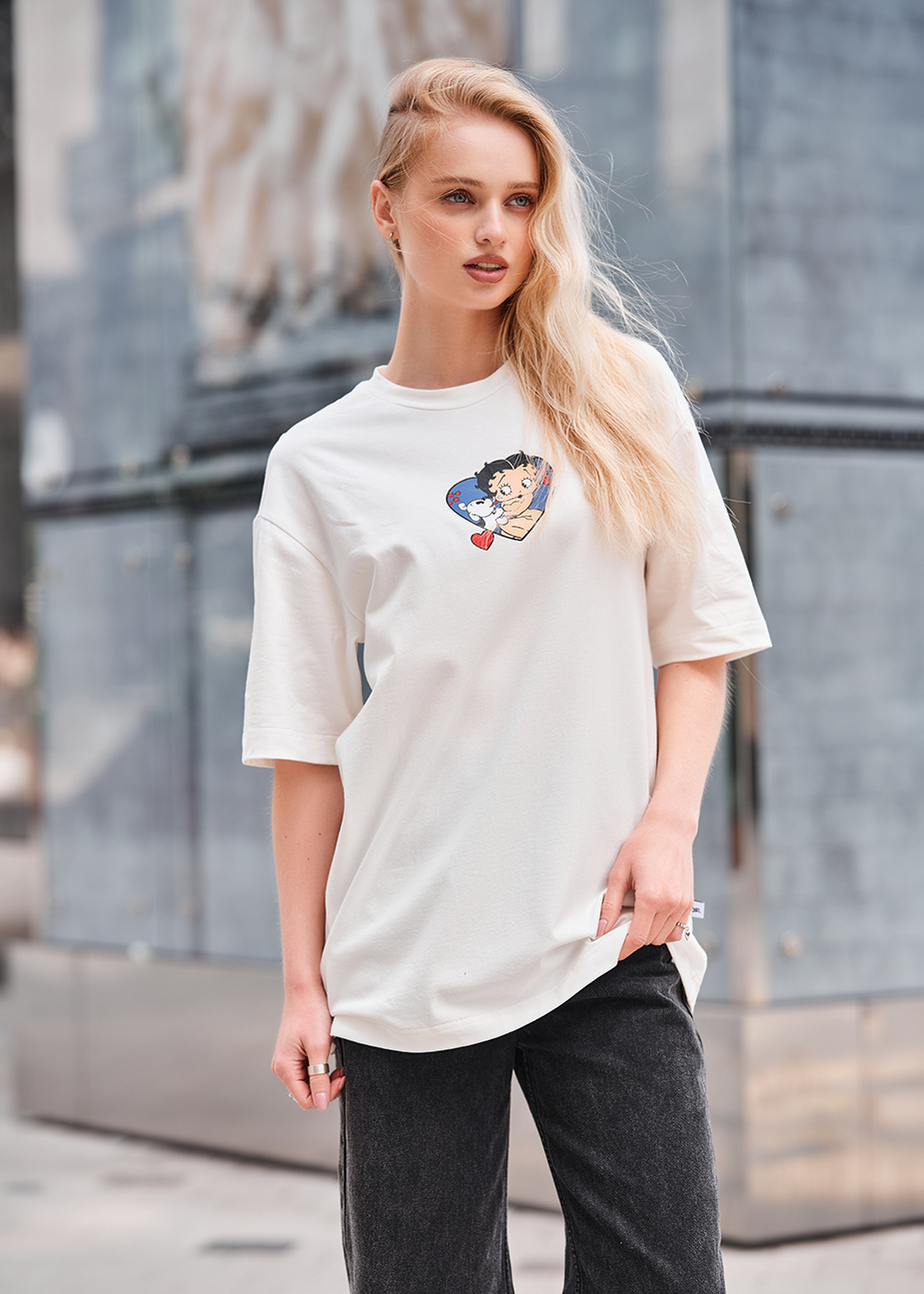 Koszulka Staff heart oversize