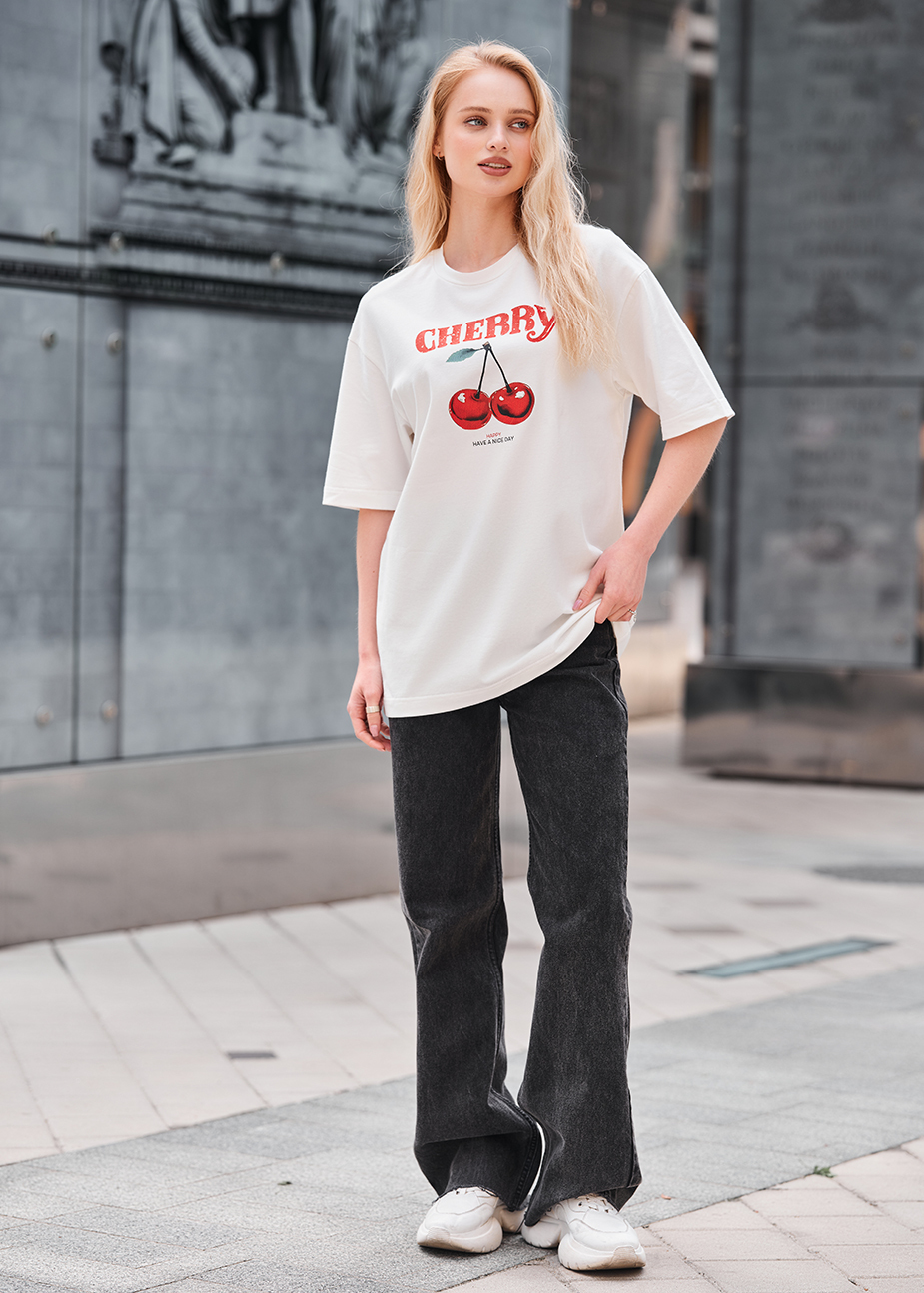 Koszulka Staff cherry oversize