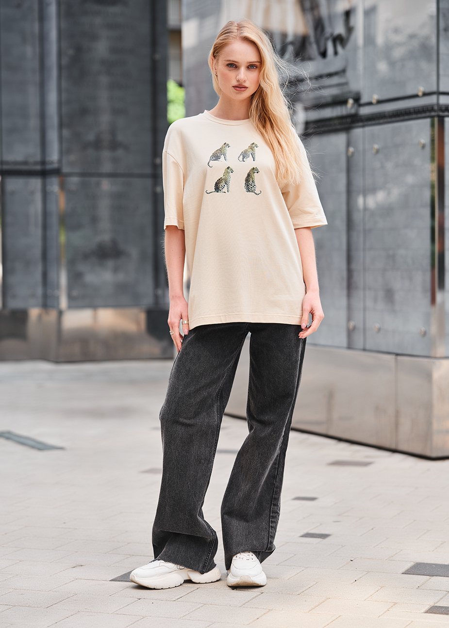 Koszulka Staff leopard oversize