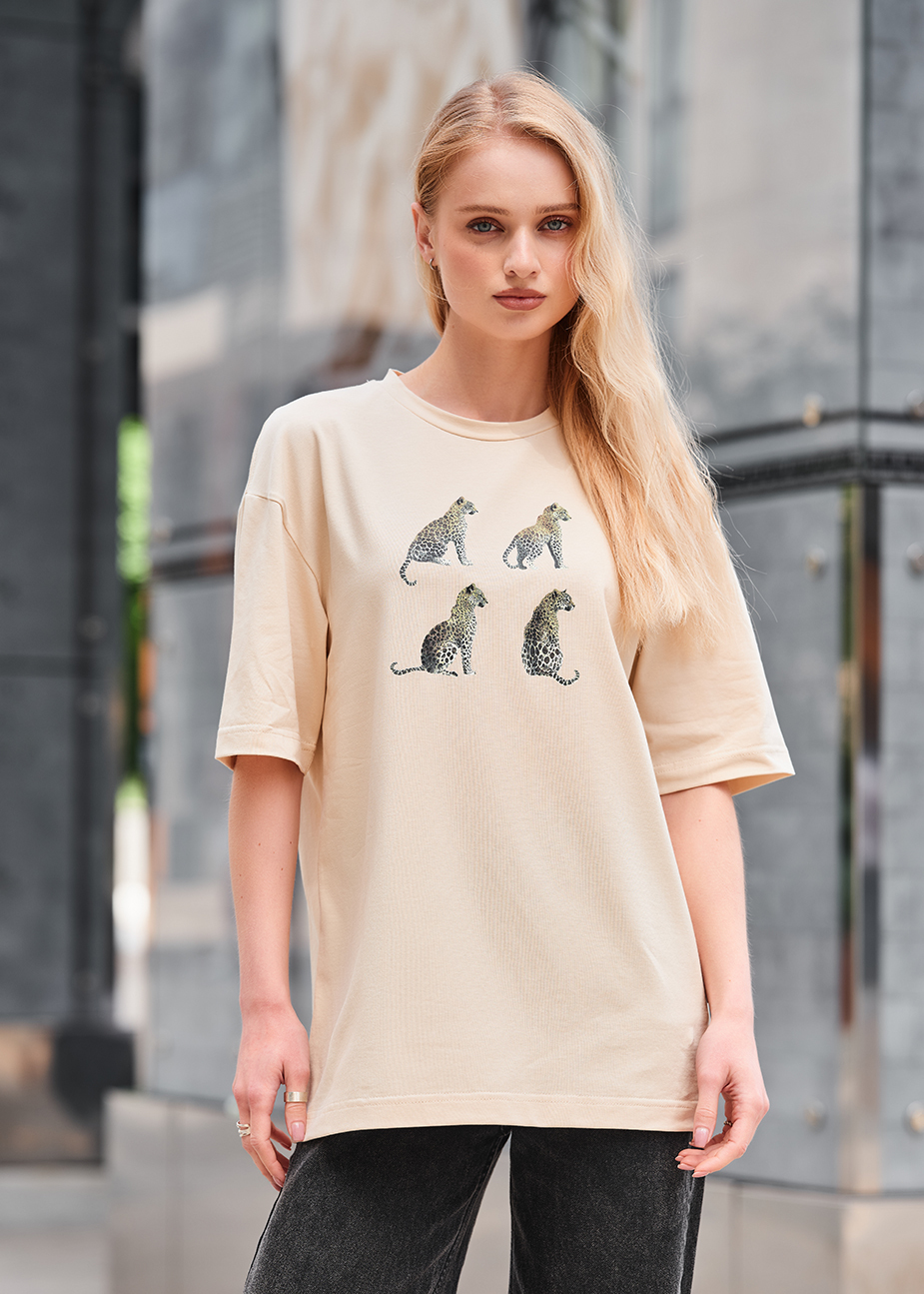 Koszulka Staff leopard oversize