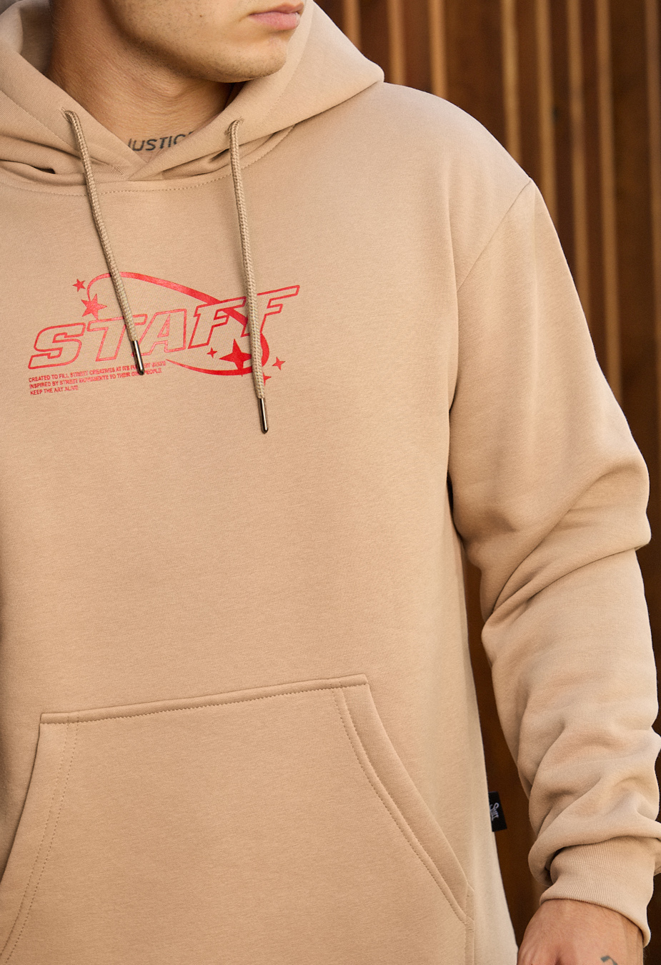 Bluza Staff red logo fleece