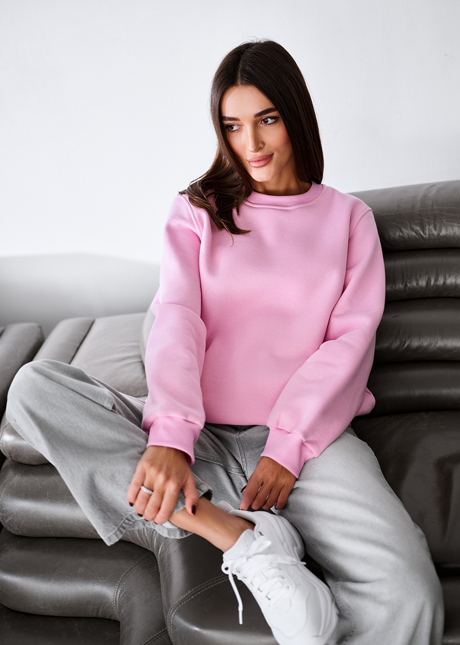Bluza Staff low rich pink fleece