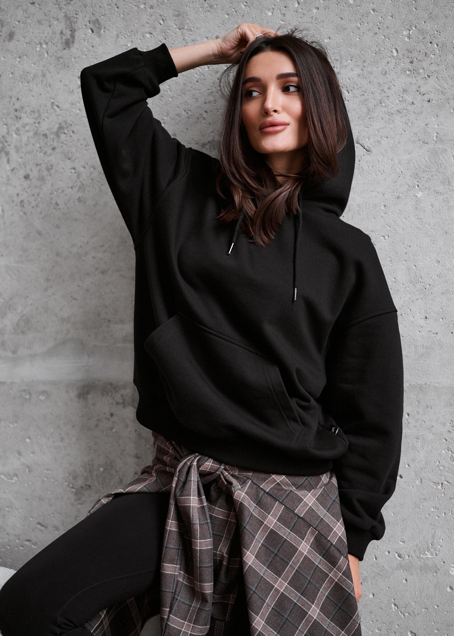 Bluza Staff lav black oversize