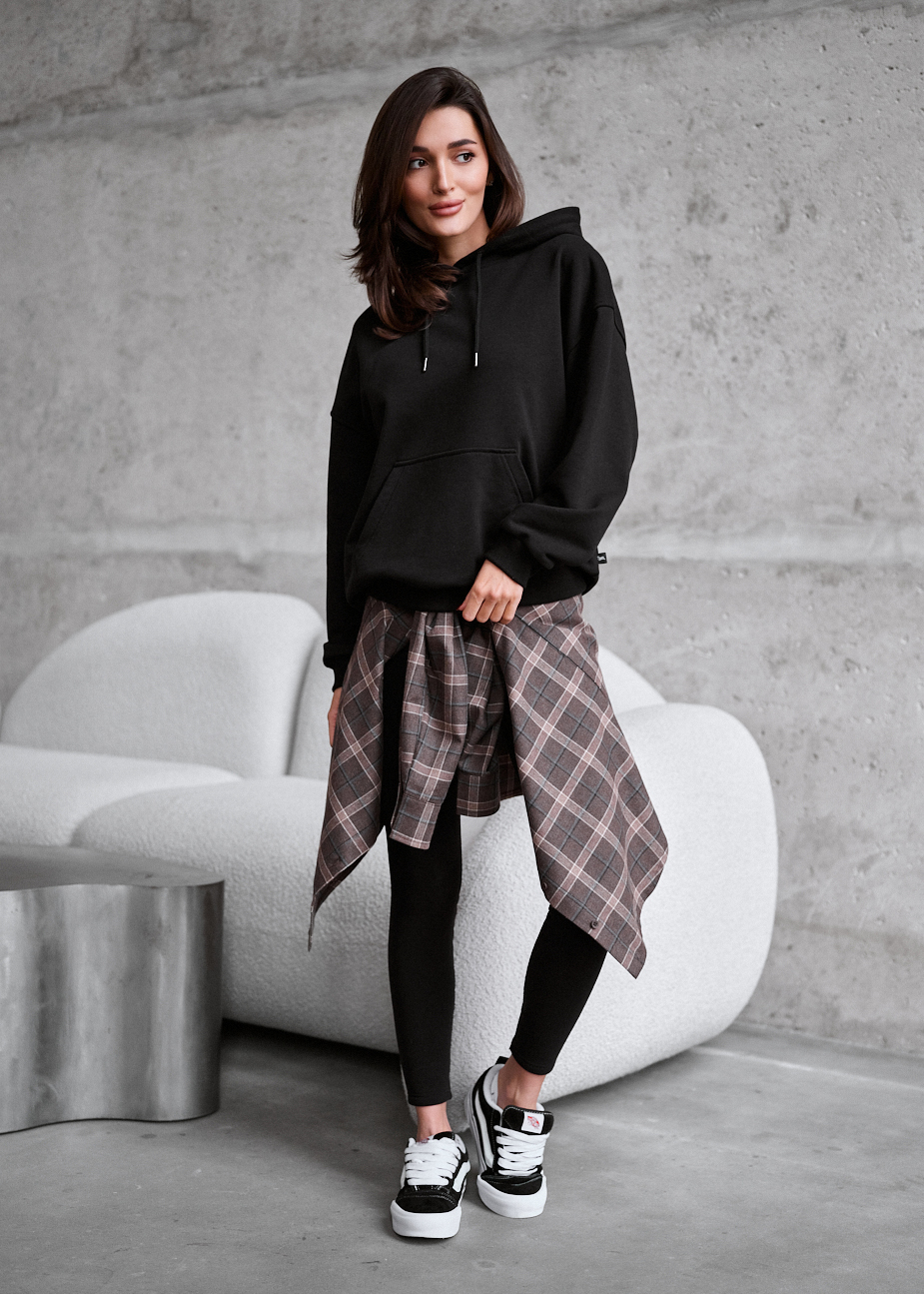 Bluza Staff lav black oversize