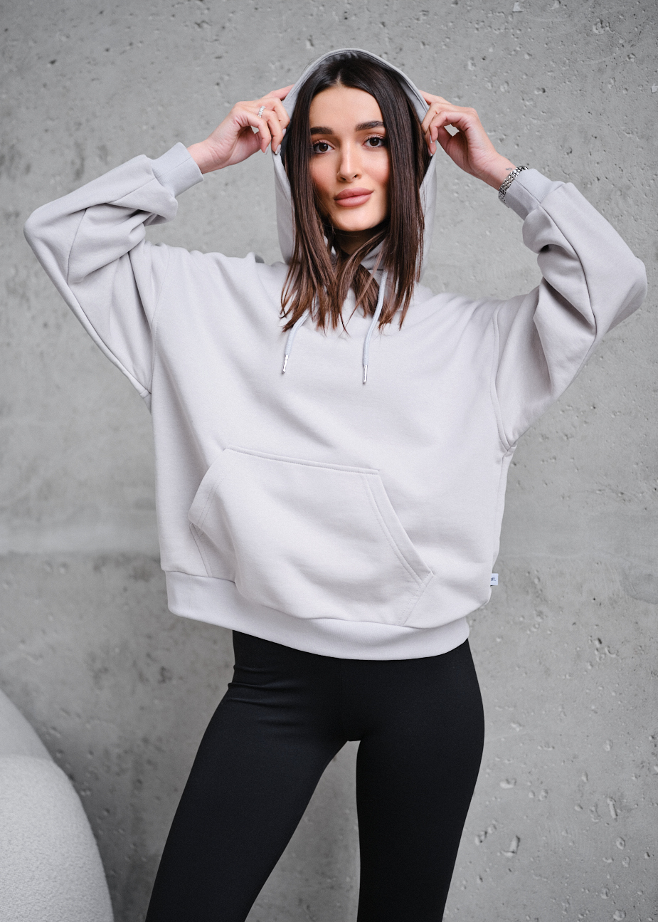 Bluza Staff lav light gray oversize