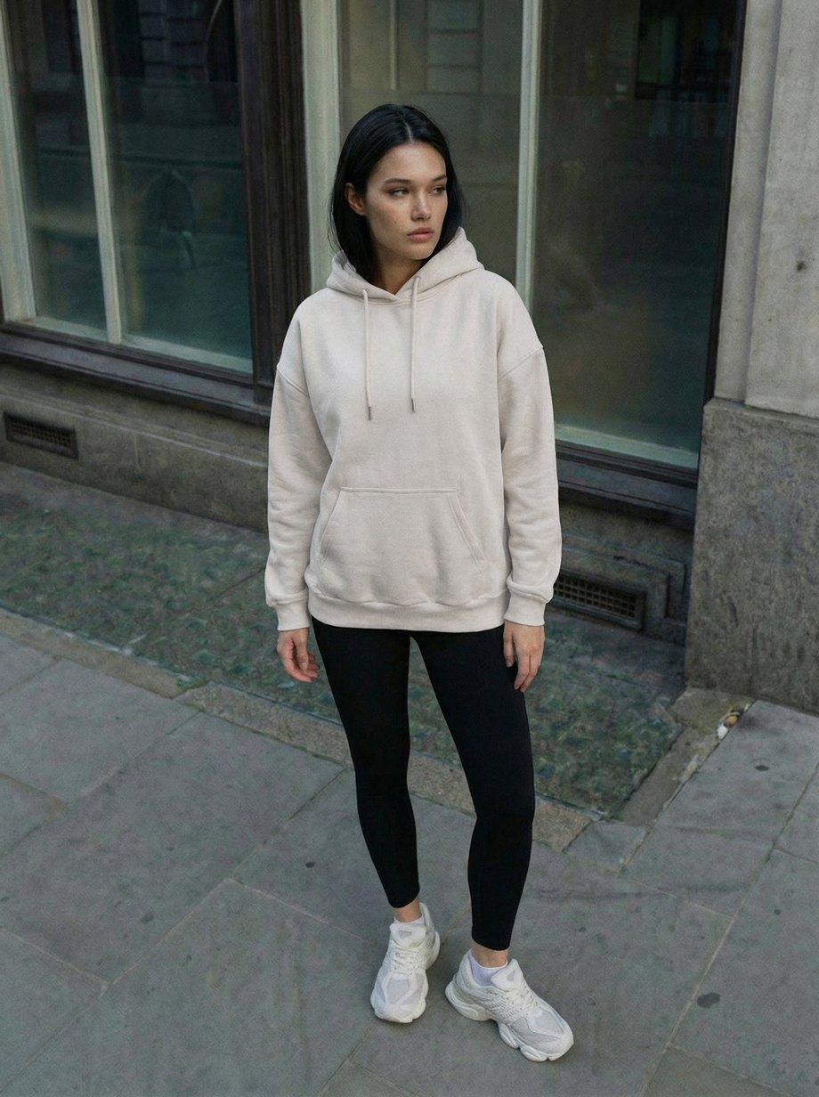 Bluza Staff lav light beige oversize