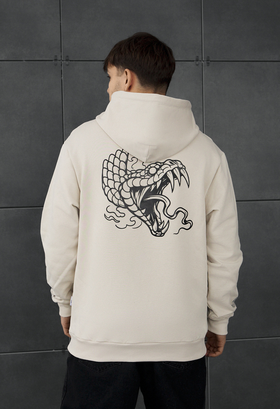 Bluza Staff snake & flowers oversize