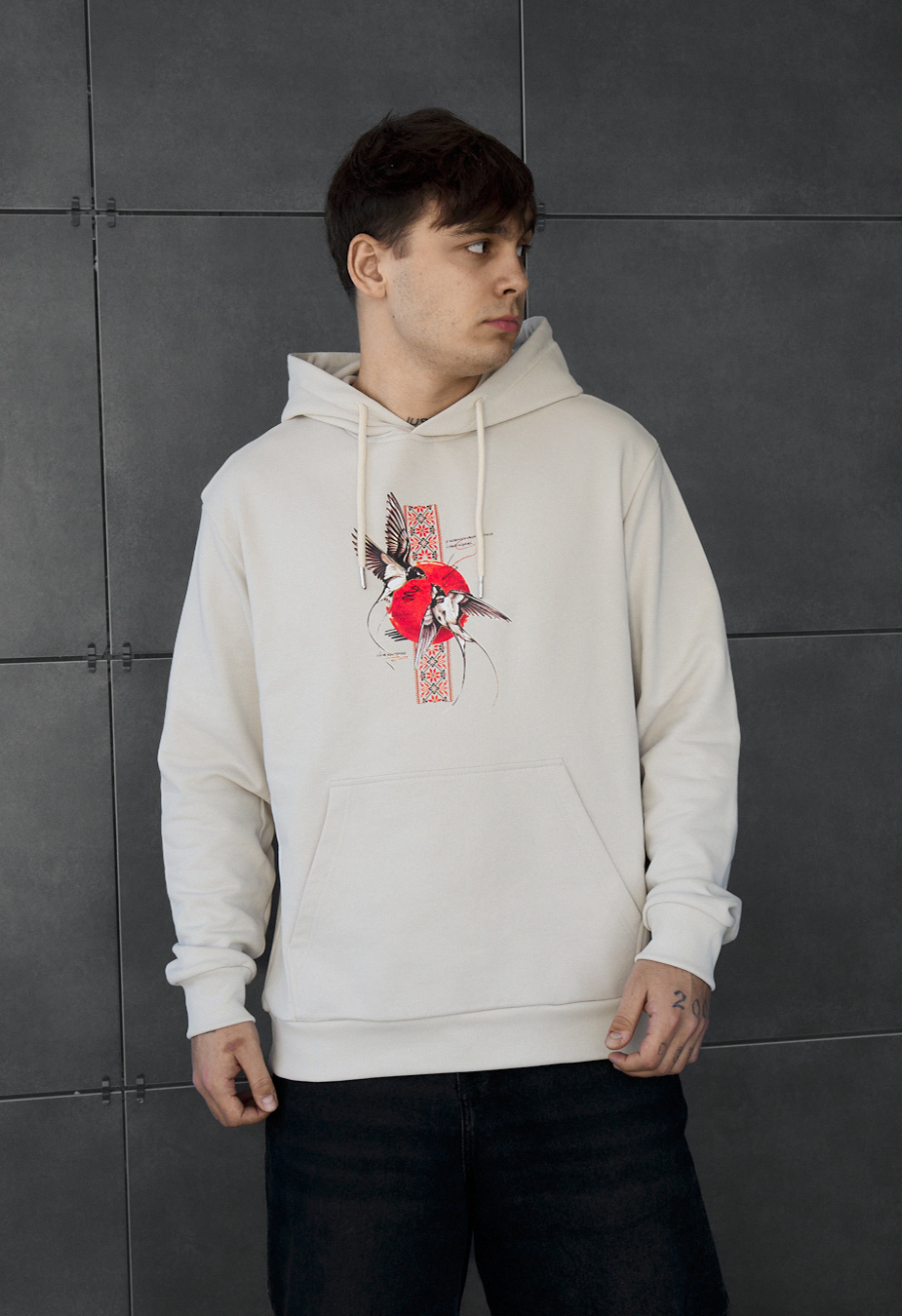 Bluza Staff birds oversize