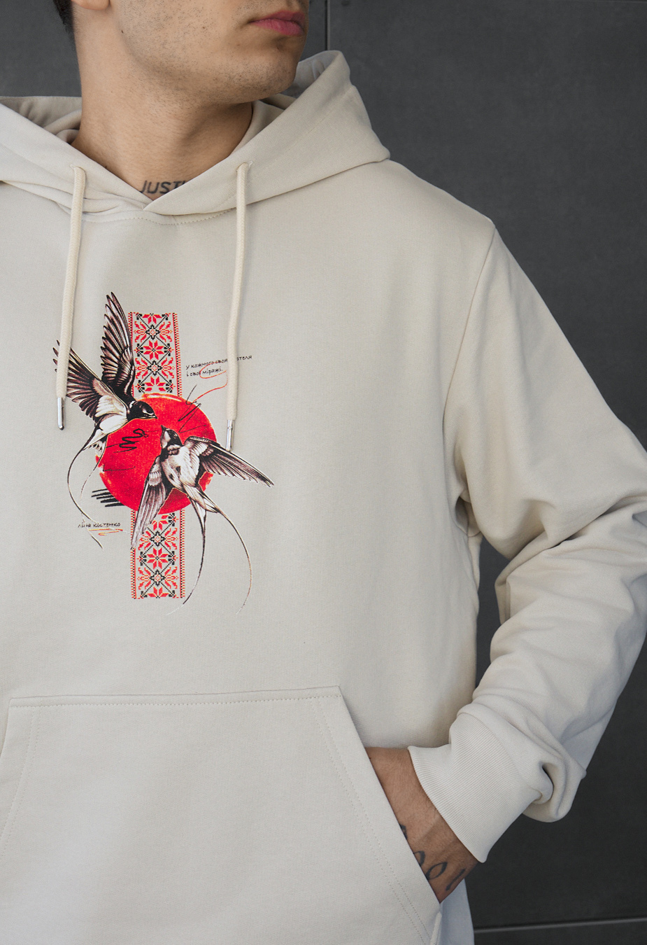 Bluza Staff birds oversize