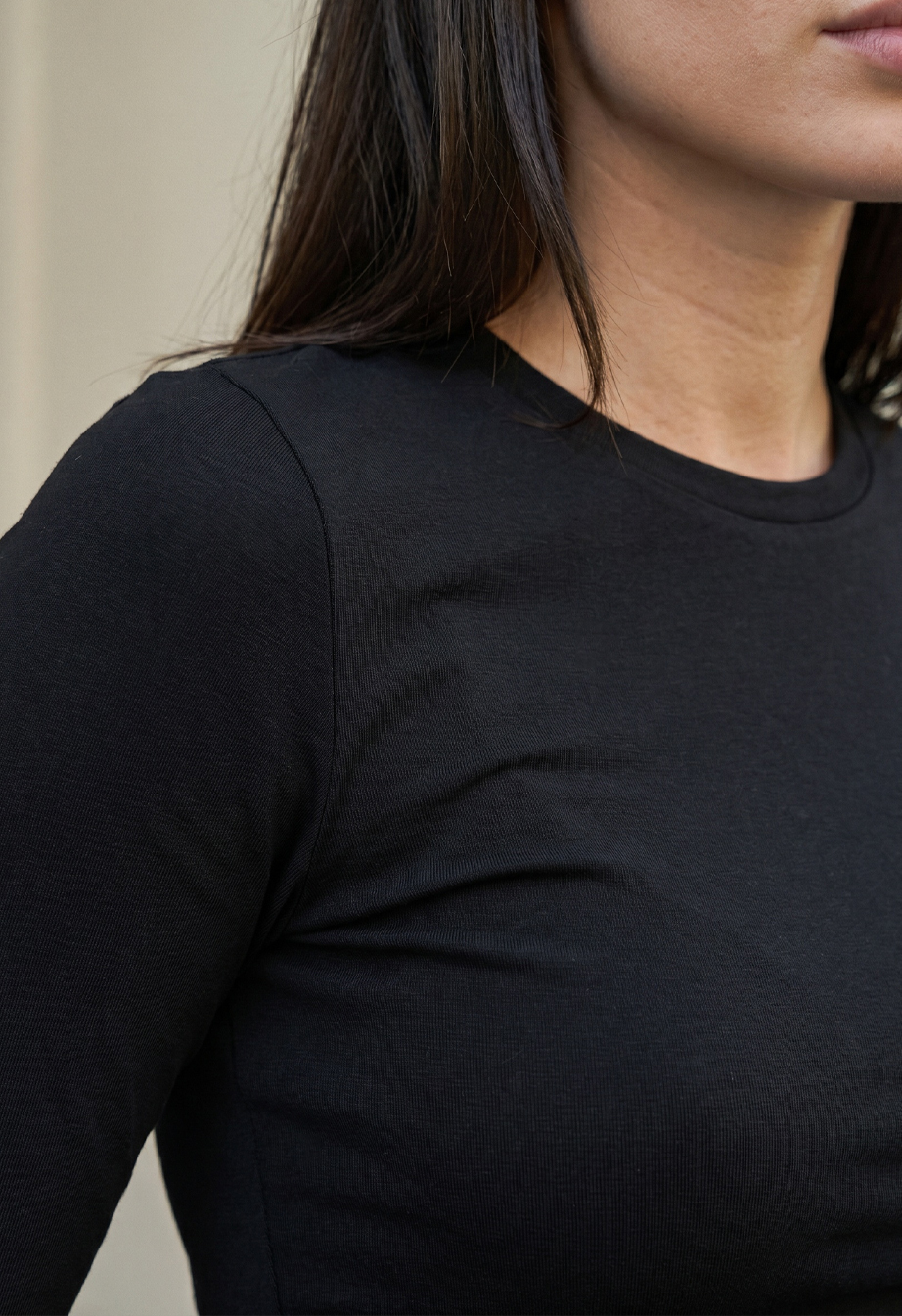 Longsleeve Staff fir black