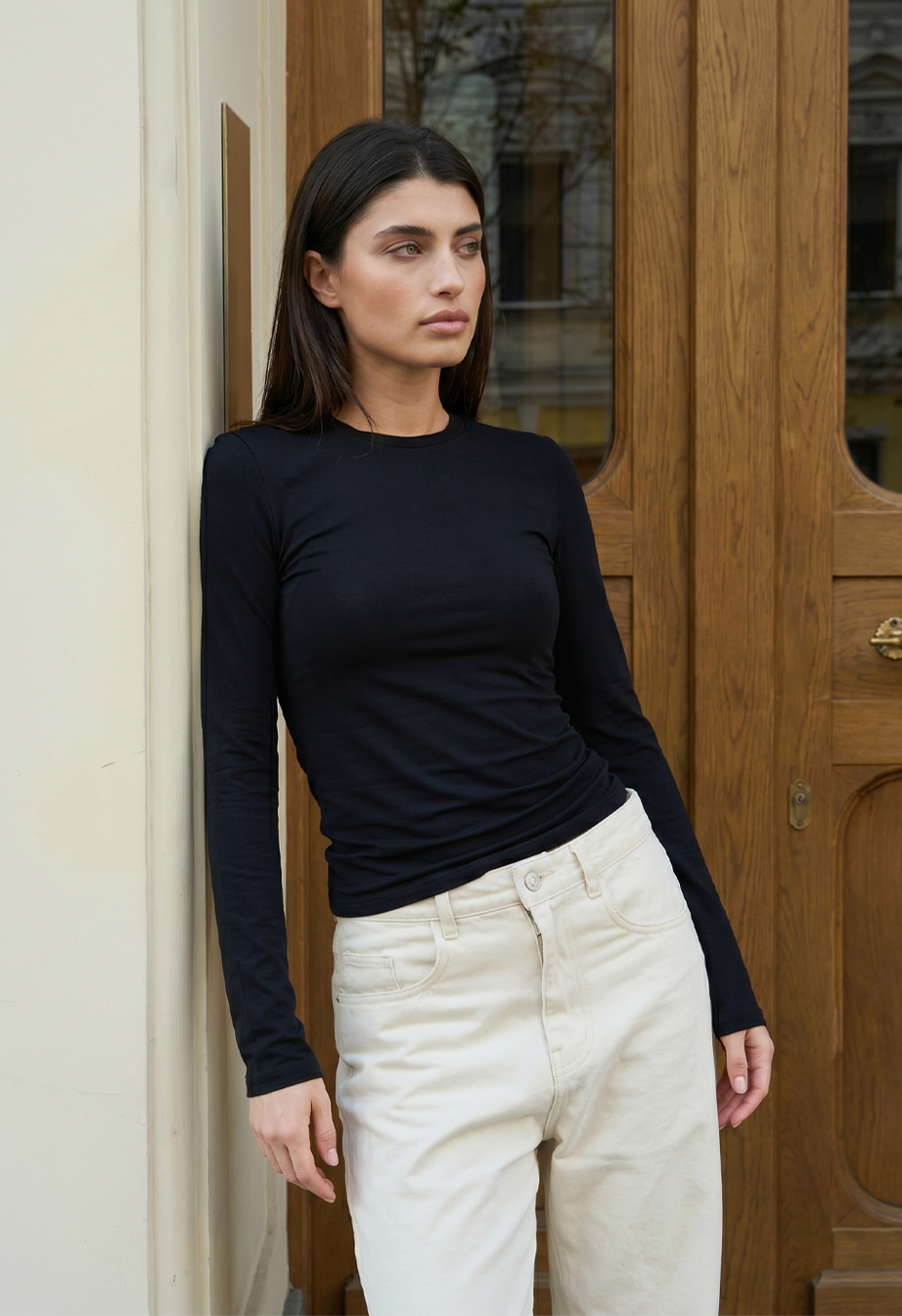 Longsleeve Staff fir black