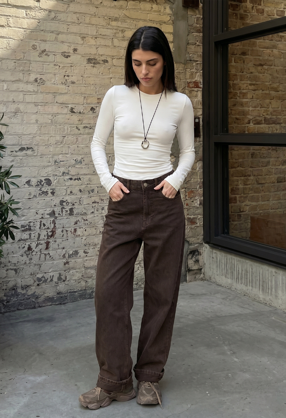 Longsleeve Staff fir white