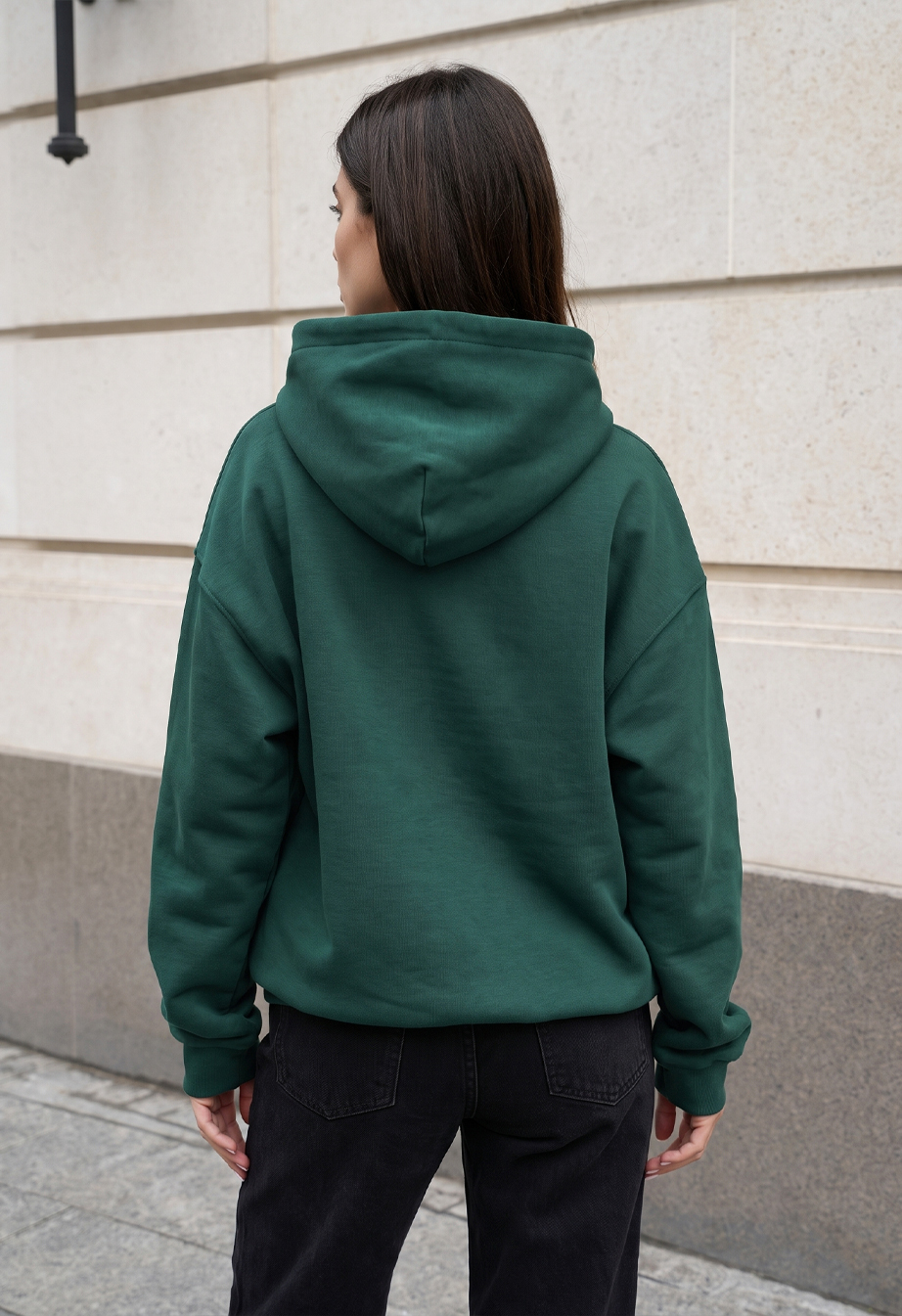 Bluza Staff lav dark green oversize fleece