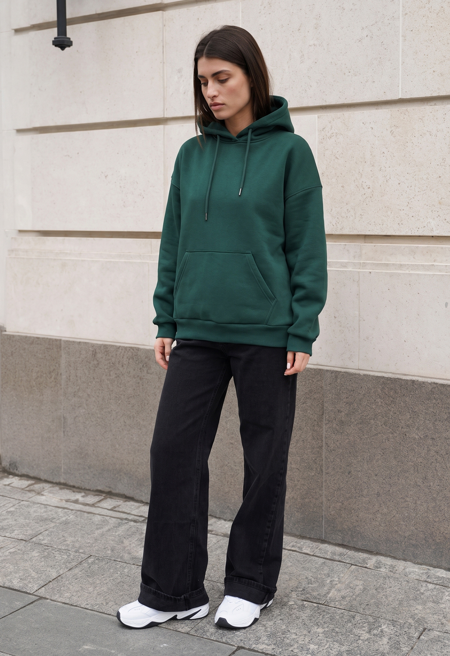 Bluza Staff lav dark green oversize fleece