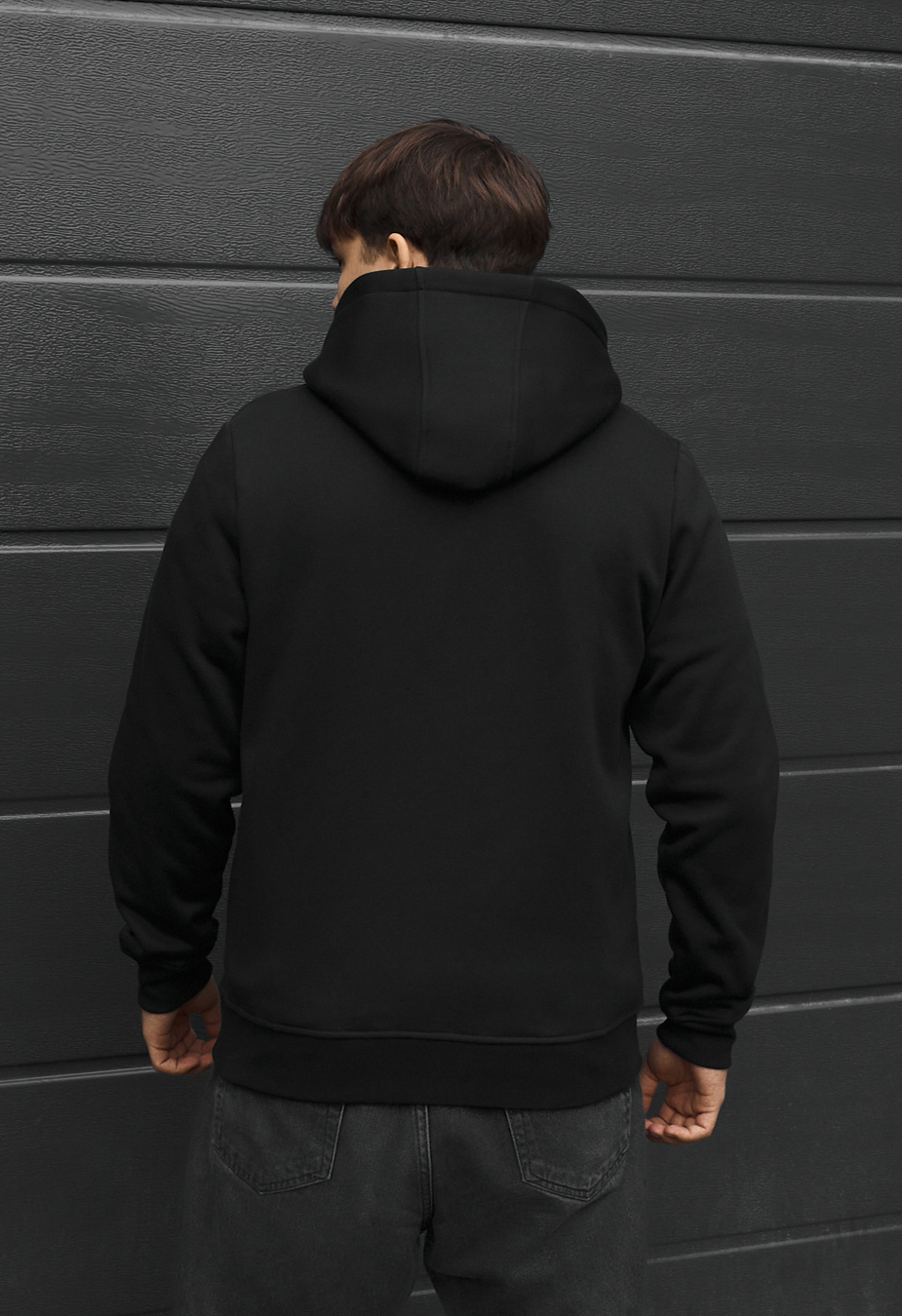 Bluza Staff zip black fleece