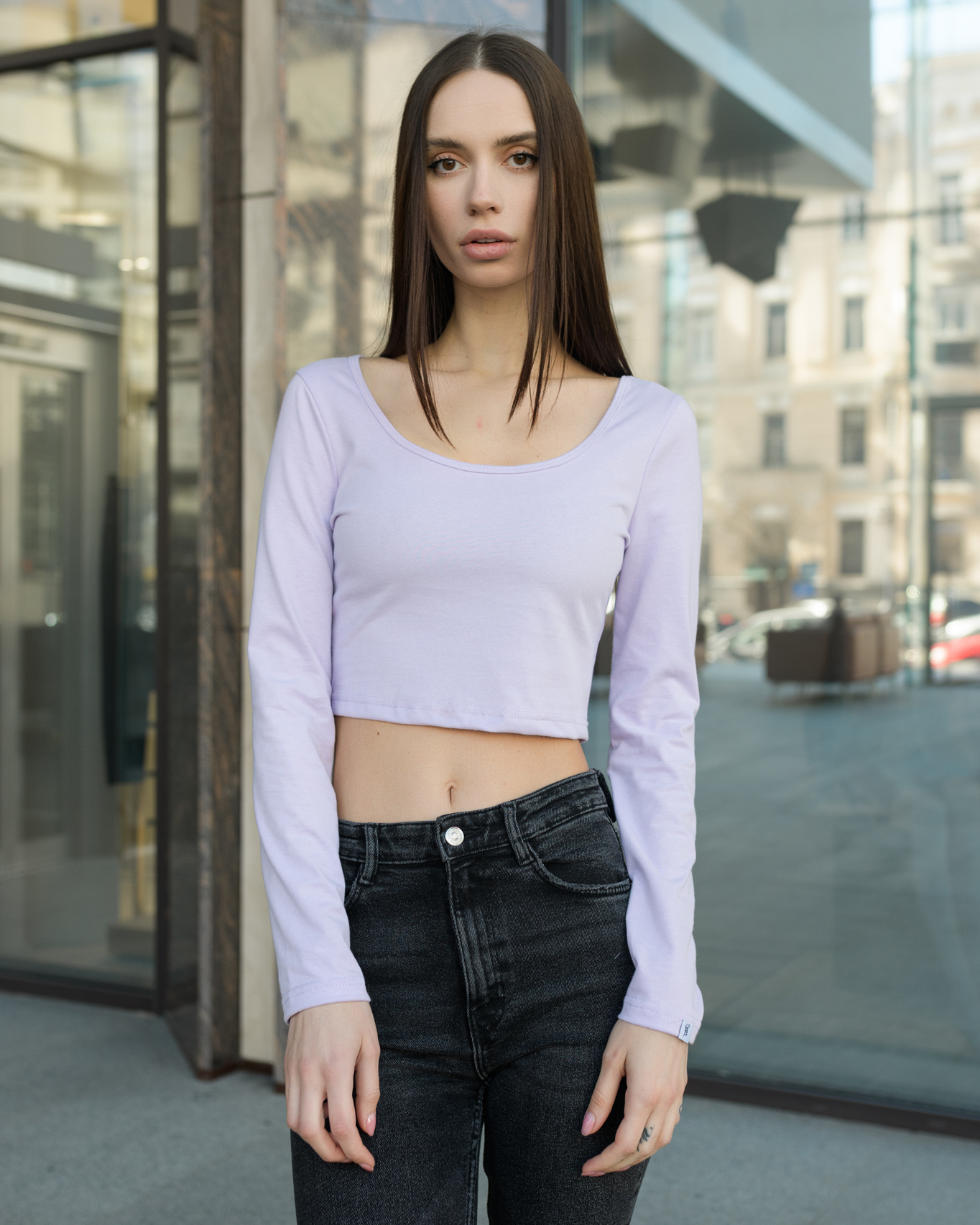 Damski top Staff hap light violet