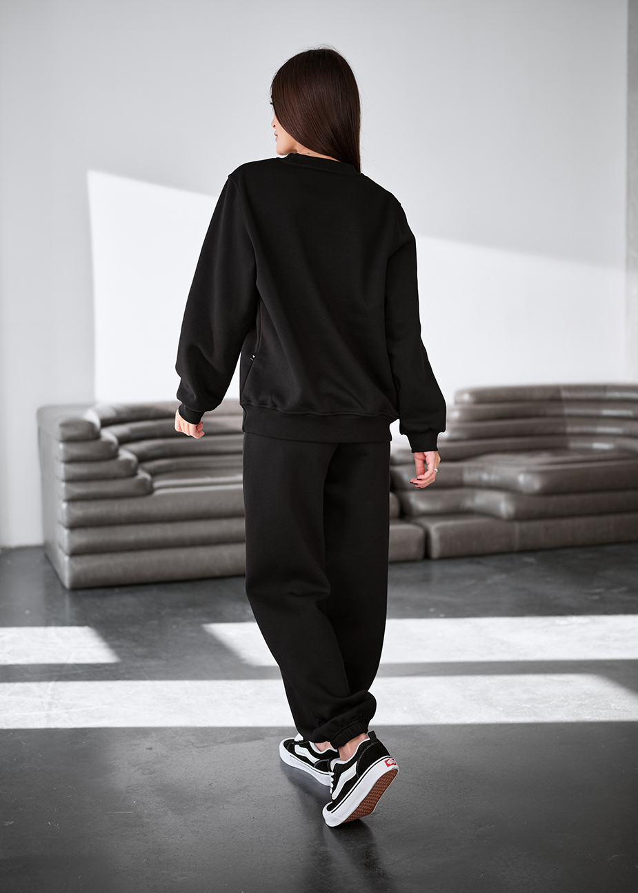 Dres Staff volu black oversize fleece