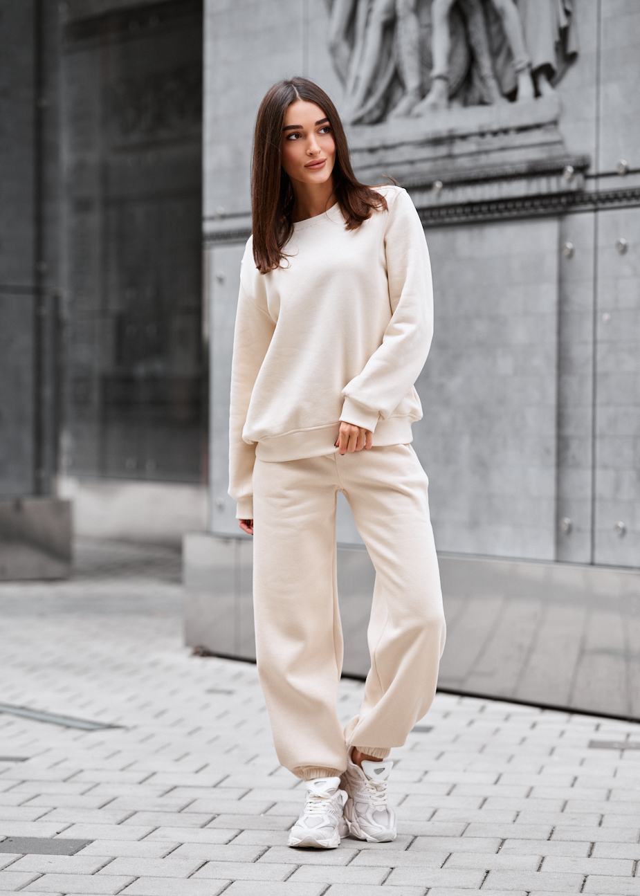 Dres damski Staff volu milk oversize fleece