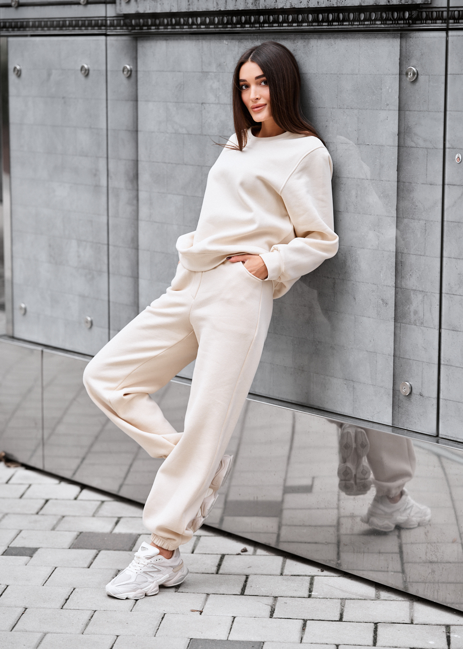 Dres damski Staff volu milk oversize fleece