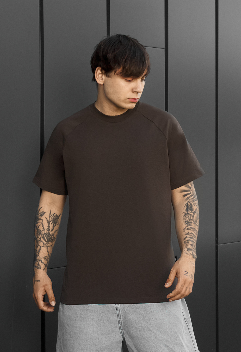 Koszulka Staff basic dark brown