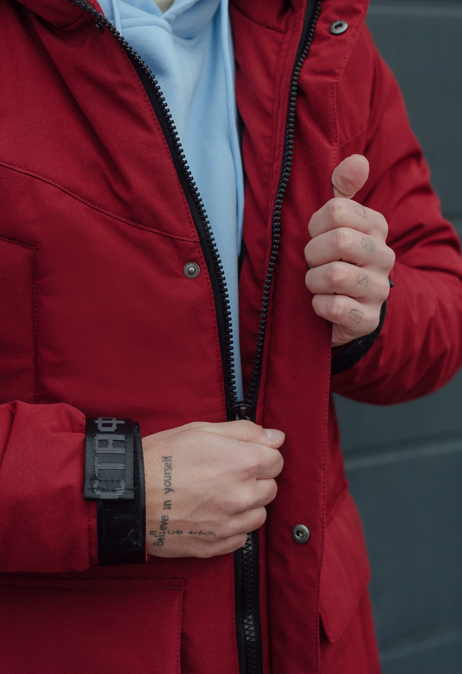 Parka zimowa Staff sha bordo