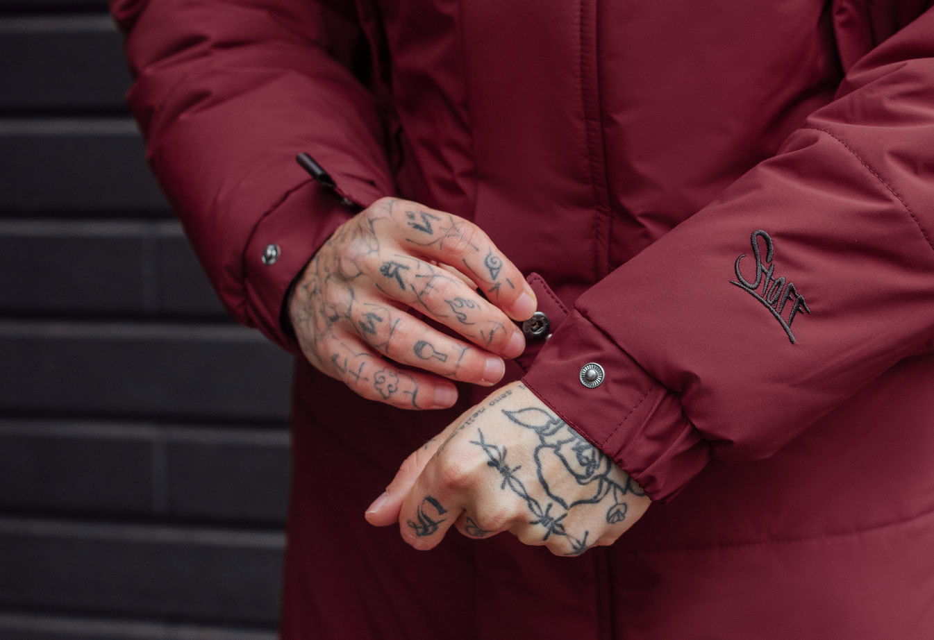 Parka zimowa Staff iss red long