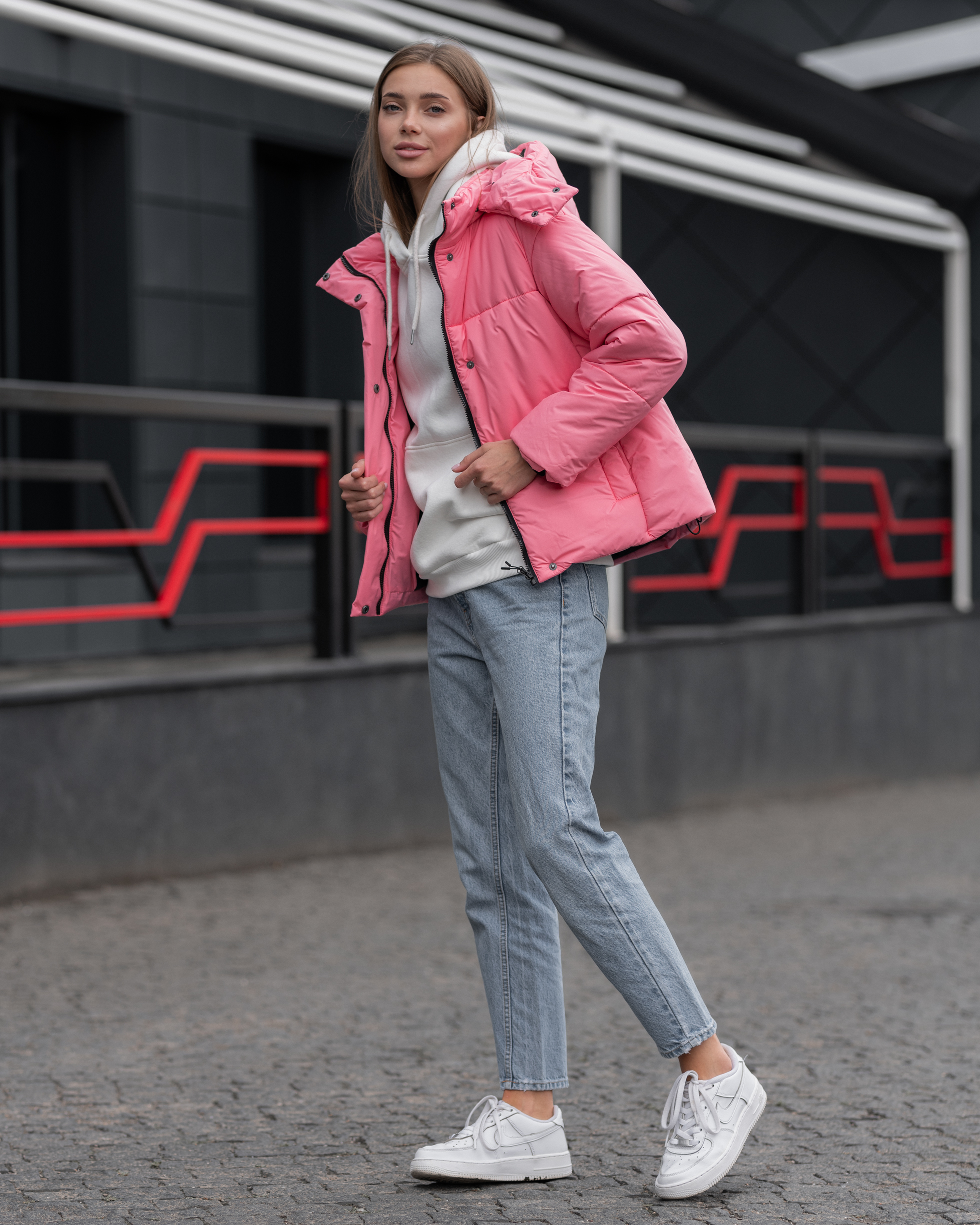 Damska kurtka Staff play pink