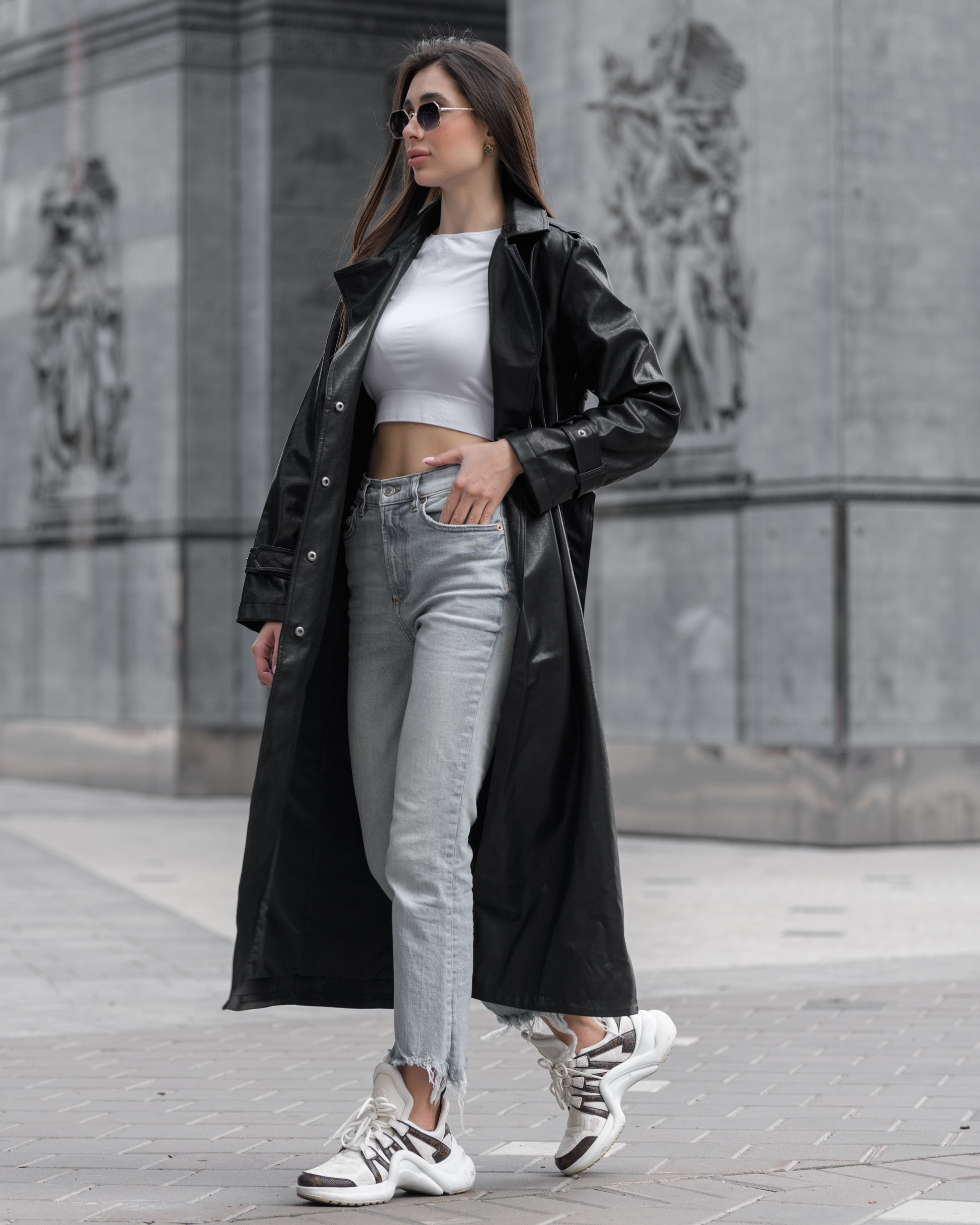 Damski płaszcz Staff ca black