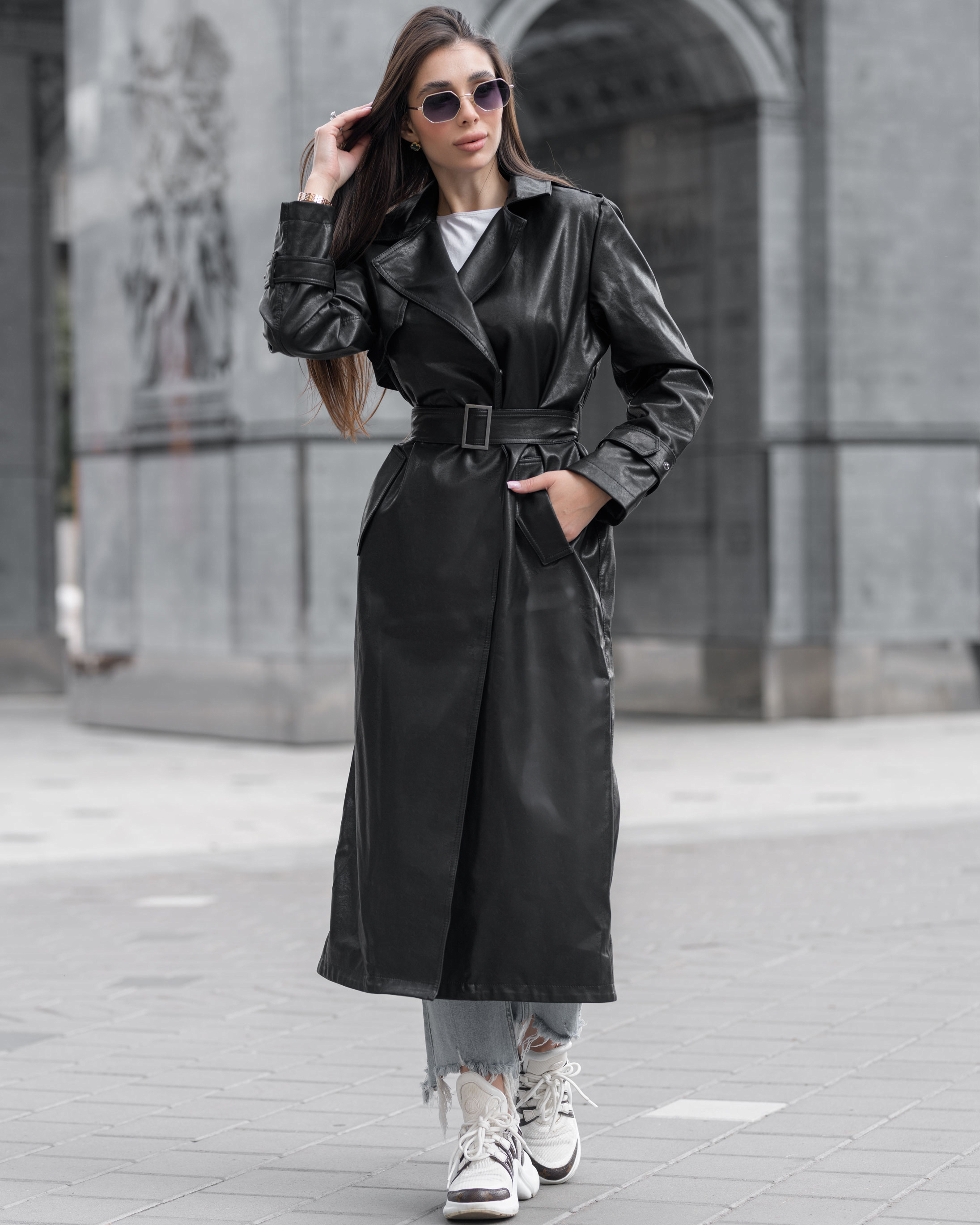 Damski płaszcz Staff ca black