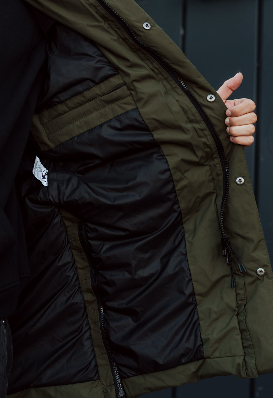 Zimowa parka Staff holod khaki