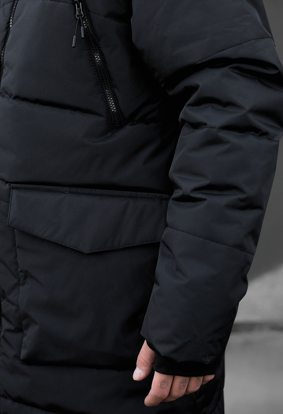 Parka zimowa Staff fox dark gray