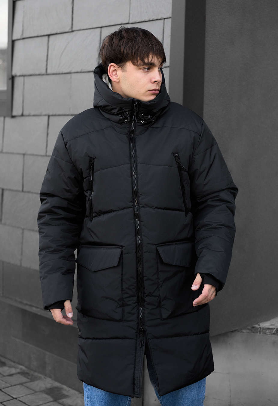 Parka zimowa Staff fox dark gray