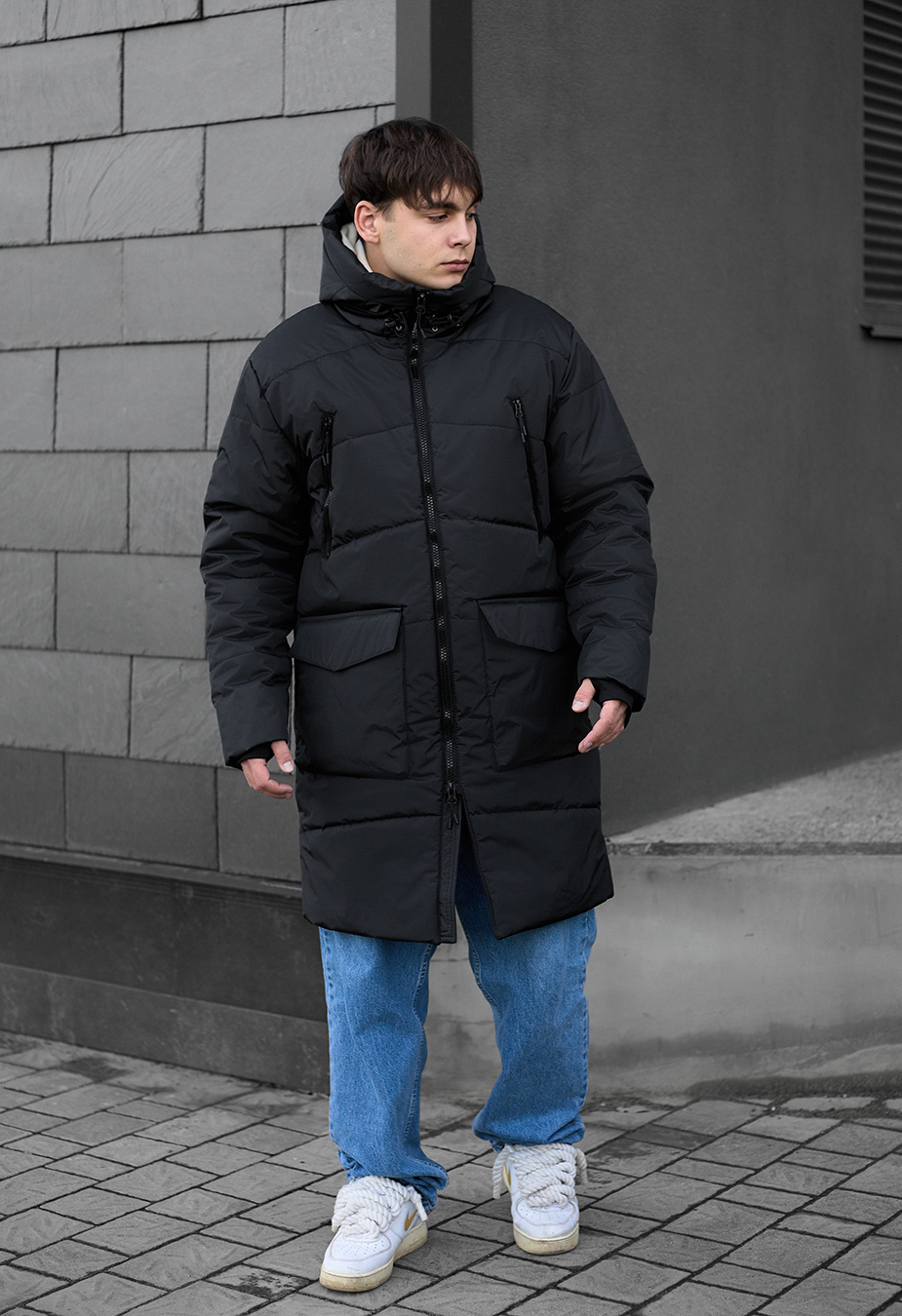 Parka zimowa Staff fox dark gray