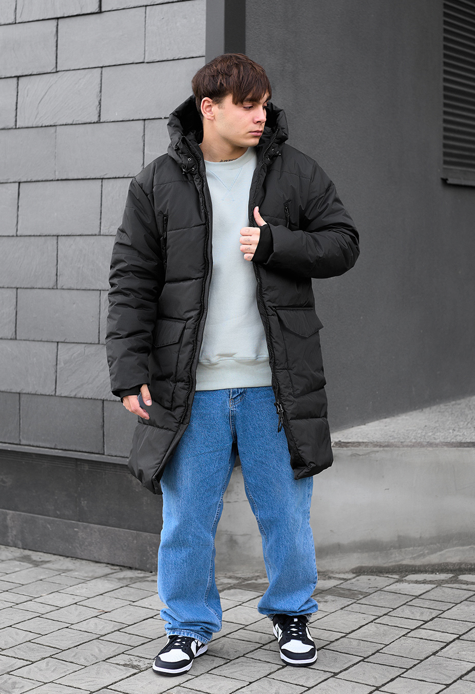 Parka zimowa Staff fox dark gray