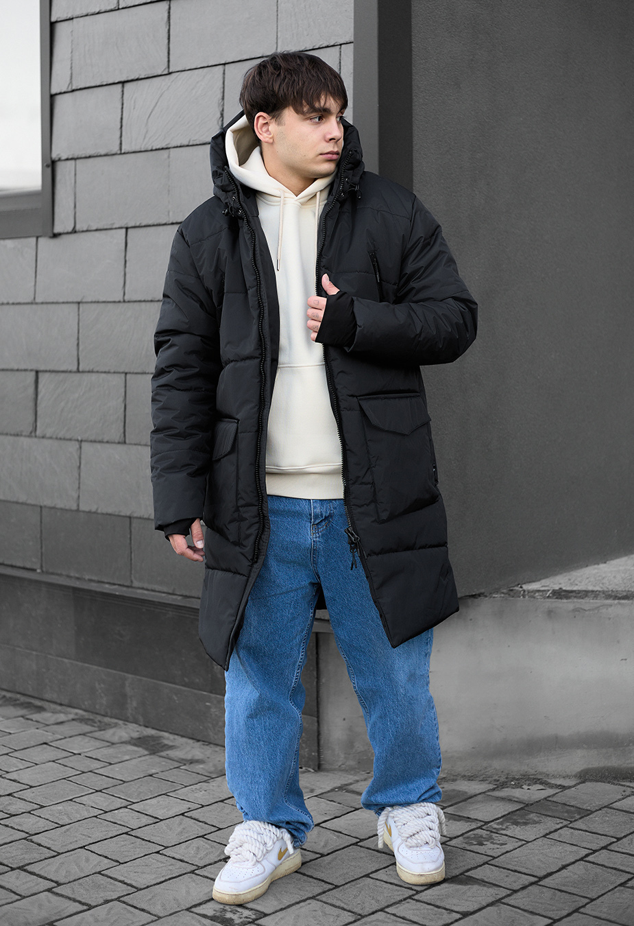 Parka zimowa Staff fox dark gray