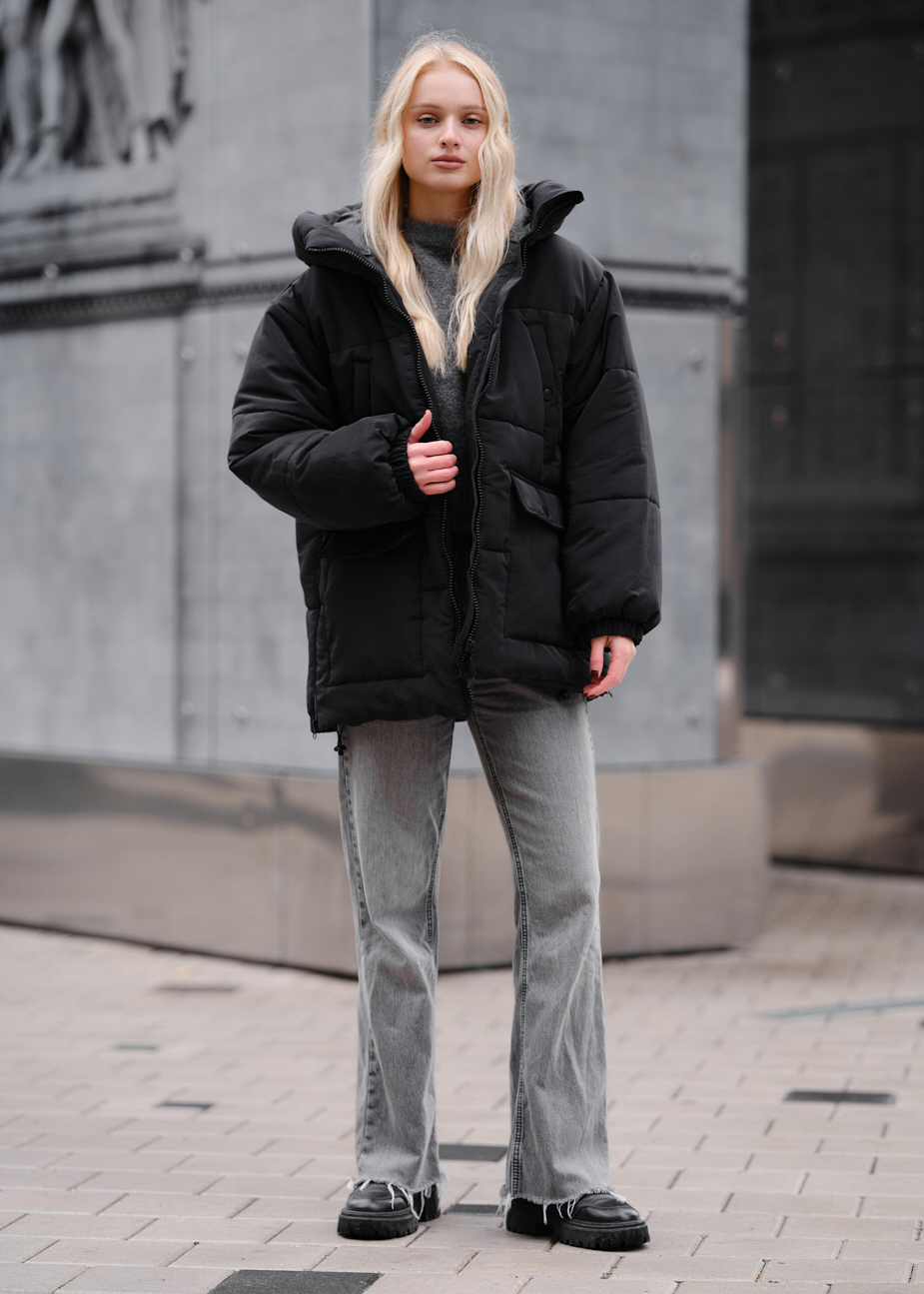 Damska kurtka zimowa Staff to black